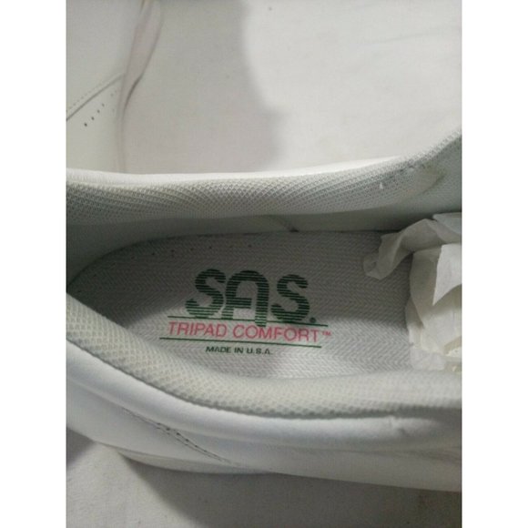 SAS Freetime Free Time White Leather Lace Up 12 N - Picture 6 of 9